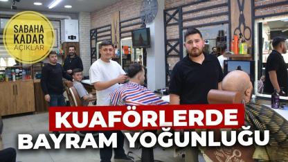 Sinop'ta kuaförlerde “Bayram” yoğunluğu