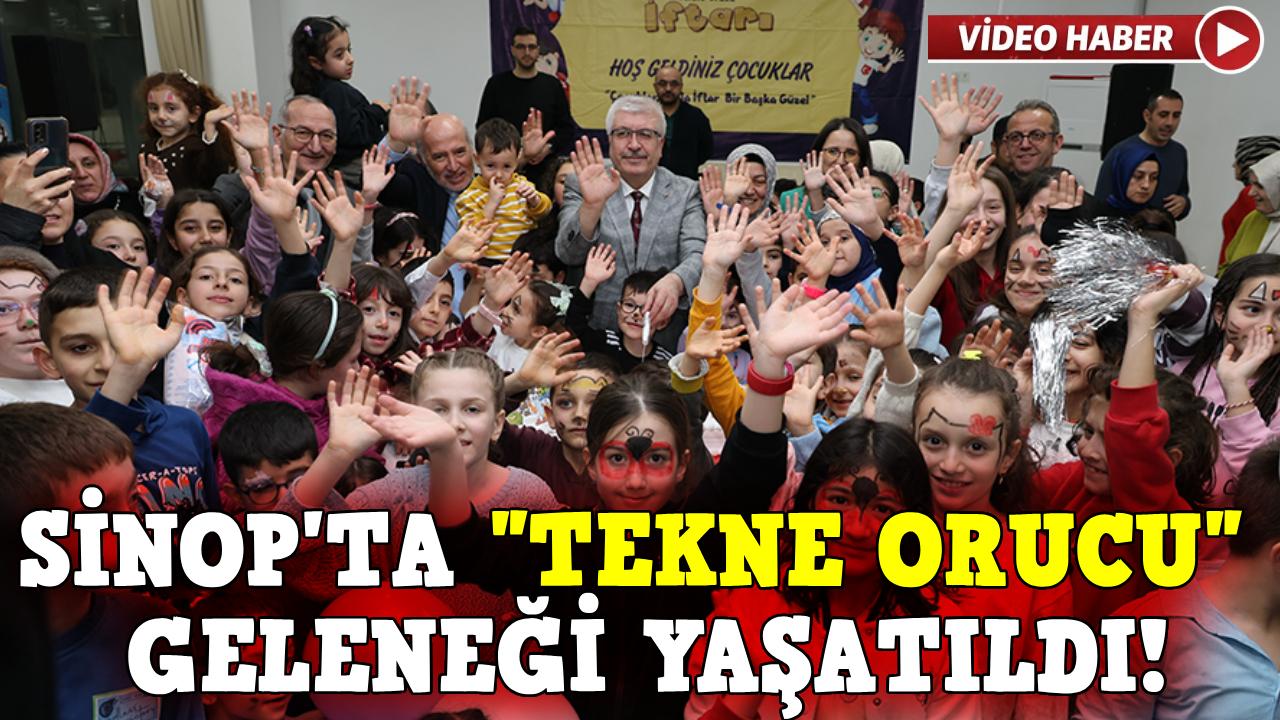 Sinop'ta minikler tekne orucu tutmanın sevincini yaşadı