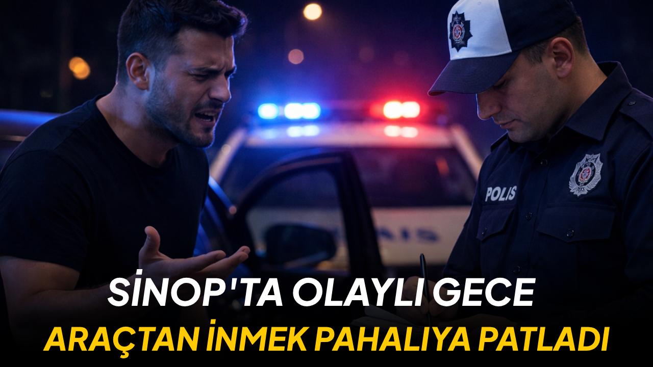 Sinop’ta öfkeli sürücüye rekor ceza: Araçtan indi, 205 bin TL’sinden oldu