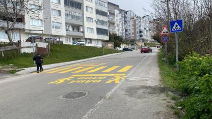 Sinop’ta okul yollarına "güvenli" dokunuş