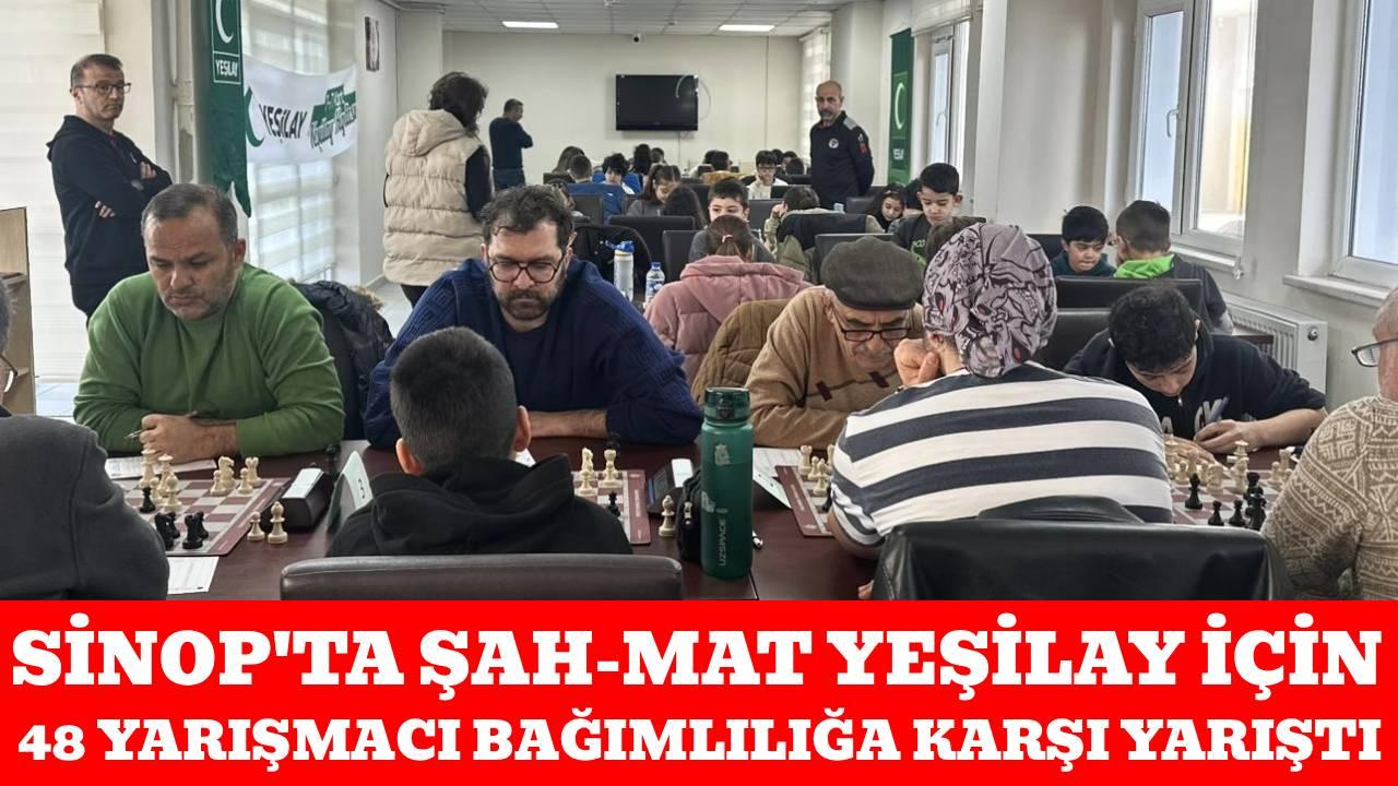 Sinop'ta Satranç Turnuvası düzenlendi