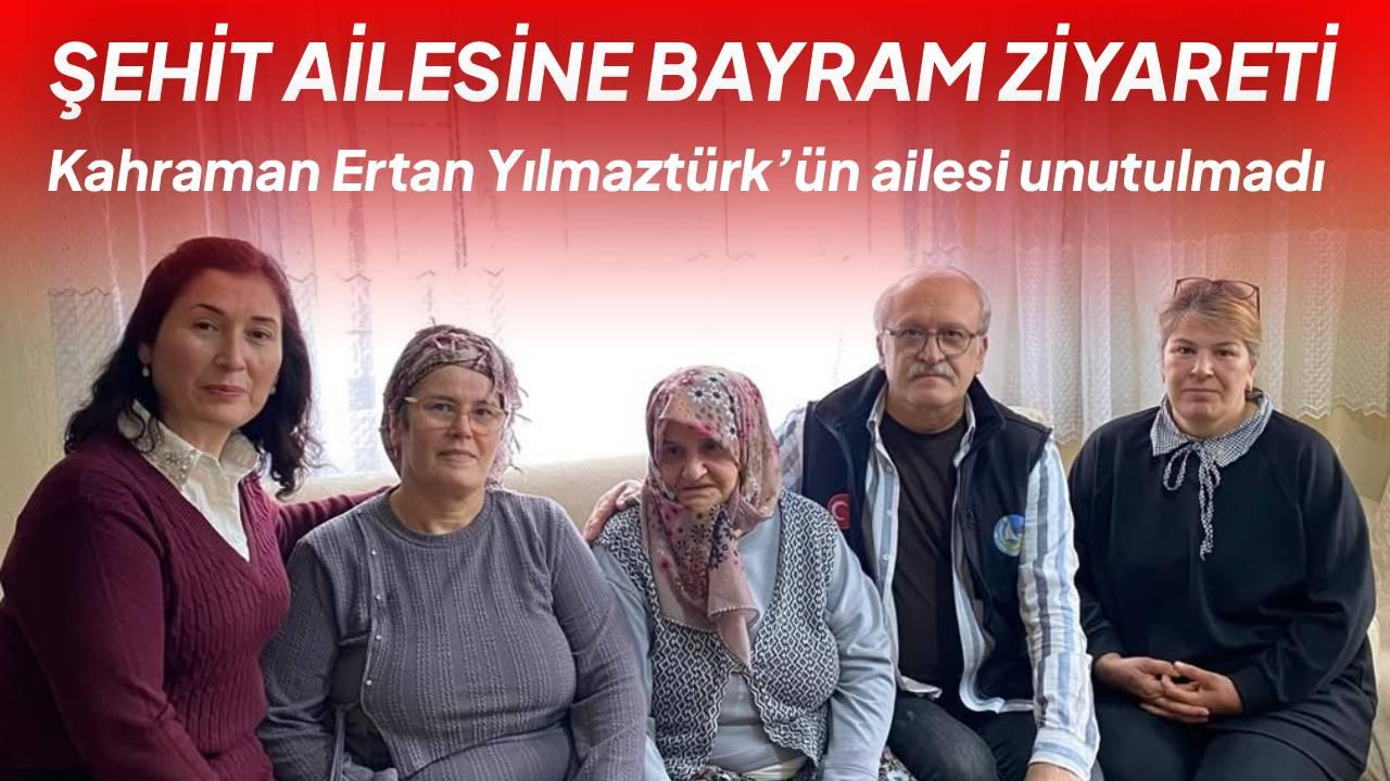 Sinop’ta şehit ailesine anlamlı bayram ziyareti