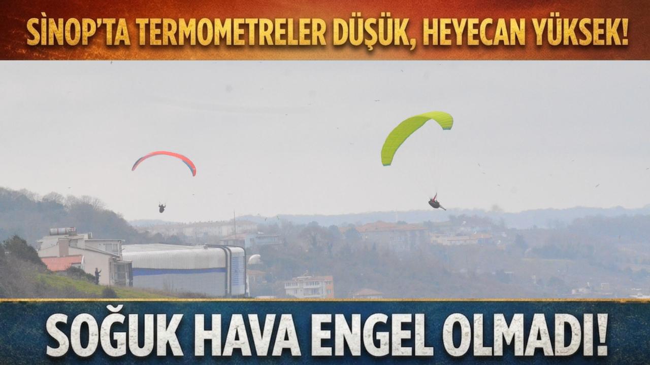 Sinop’ta soğuk hava gökyüzü tutkunlarını durduramadı