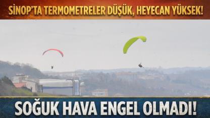 Sinop’ta soğuk hava gökyüzü tutkunlarını durduramadı