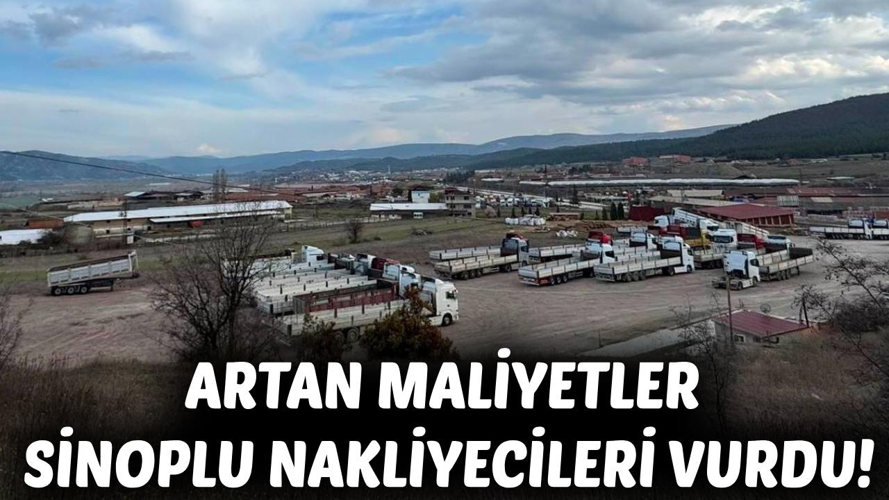 Sinop'ta taşımacılık sektöründe kriz derinleşiyor