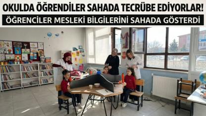 Sinop'ta teorik eğitim sosyal sorumluluk projesiyle pratiğe dönüştü