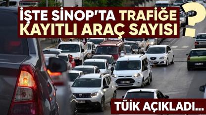 Sinop'ta trafiğe kayıtlı araç sayısı belli oldu