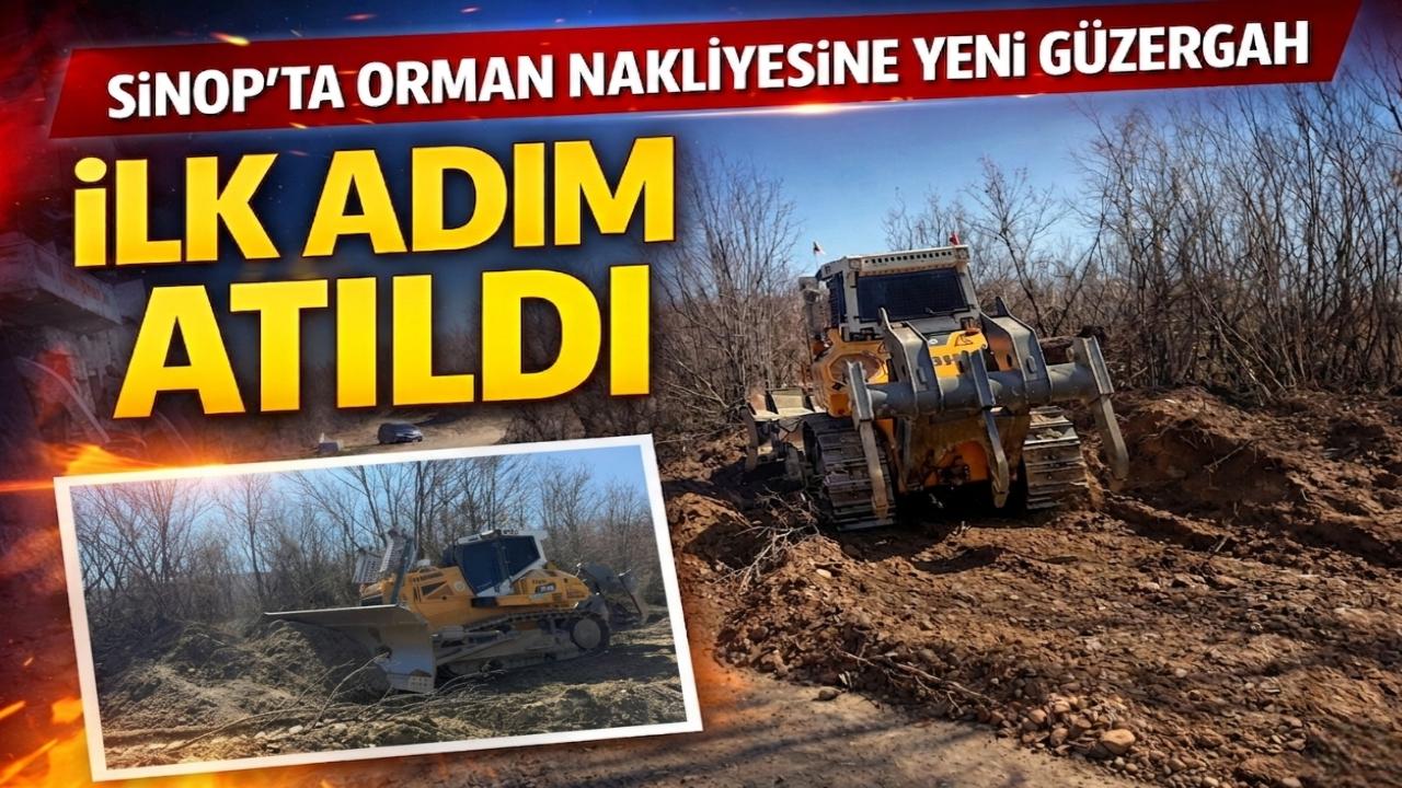 Sinop'ta yeni orman nakliye güzergahı devreye giriyor