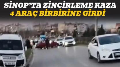 Sinop’ta zincirleme kaza: Ortalık savaş alanına döndü