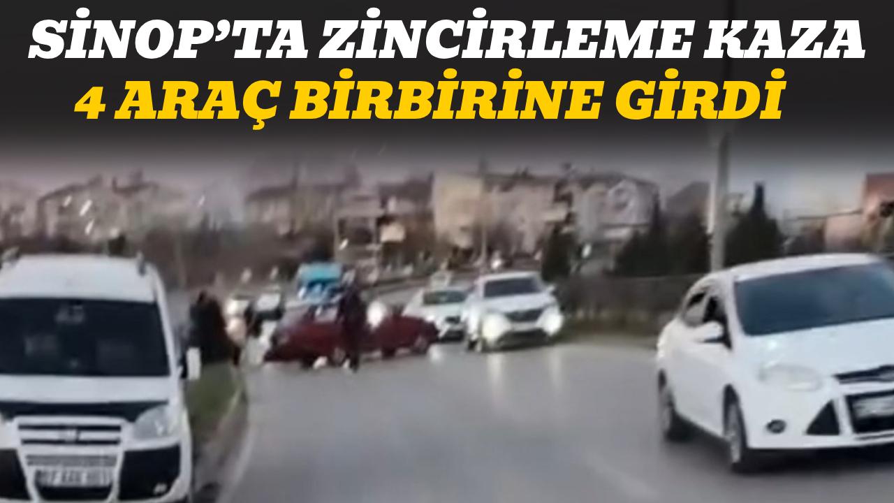 Sinop’ta zincirleme kaza: Ortalık savaş alanına döndü