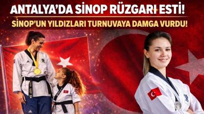 Sinop’un yıldızları Antalya’da parladı