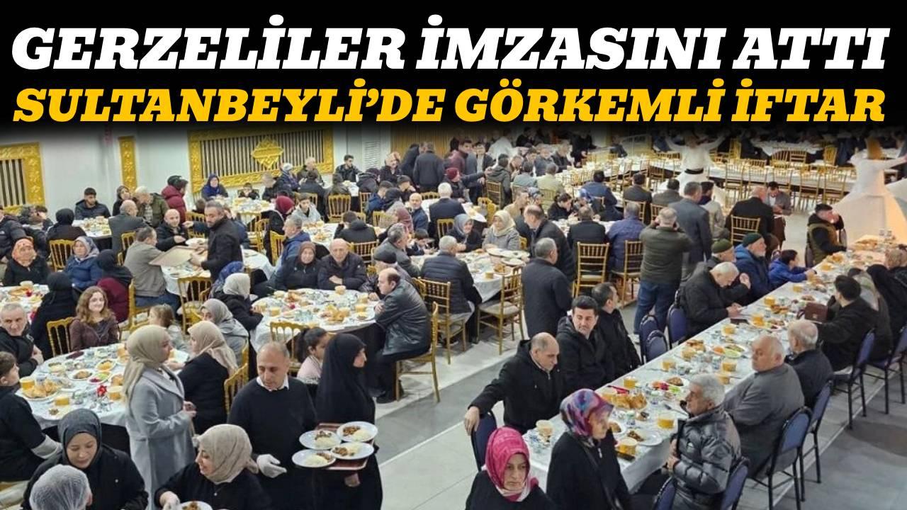 Sultanbeyli’de dev iftar: Gerzeliler bin kişilik sofrada buluştu