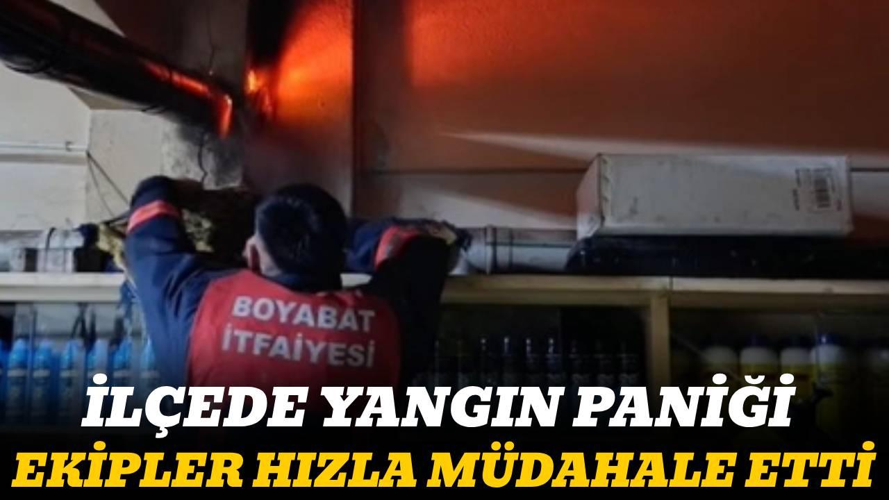 Tarım ilaçları bayisi duman altında kaldı