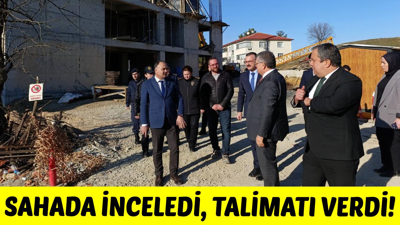 Vali Özarslan’dan eğitim yatırımlarına yakından takip