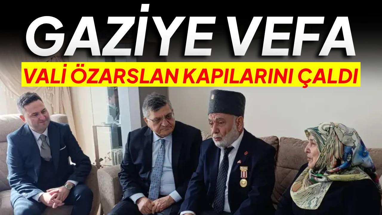 Vali Özarslan’dan Kıbrıs gazisine vefa ziyareti