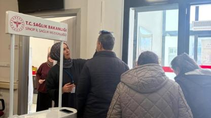 Vatandaşın boy ve kilosu ölçüldü, sağlık uyarısı yapıldı