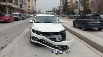 Karapınar’da otomobil ile motosiklet çarpıştı: 1 yaralı