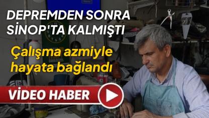 9 ay Sinop'ta kaldı çalışma azmiyle hayata yeniden bağlandı