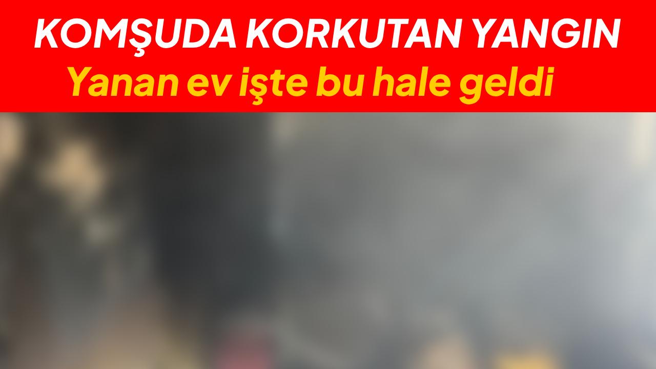 Alevlere teslim olan ev kullanılmaz hale geldi