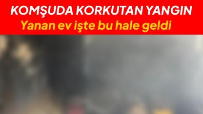Alevlere teslim olan ev kullanılmaz hale geldi