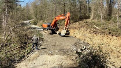 Ayancık’ta heyelan sonrası yol güvenliği yeniden sağlandı