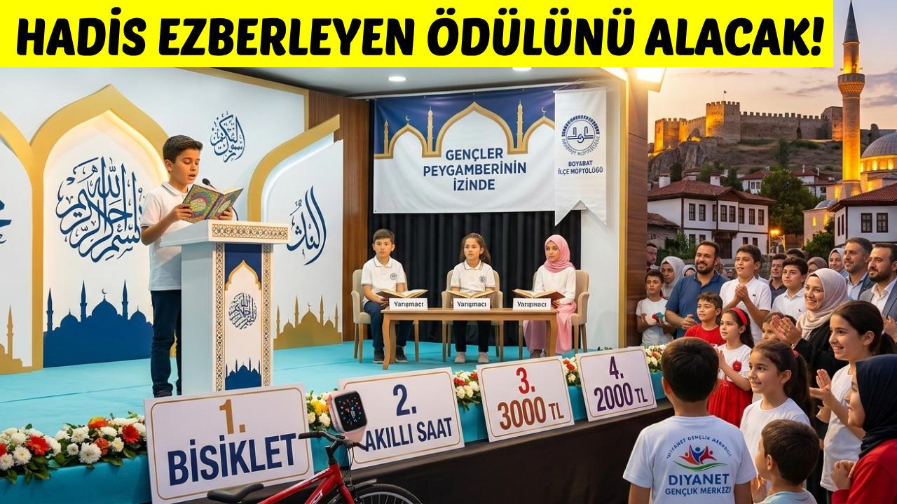 Boyabat'ta gençlere yönelik 40 Hadis ezberleme yarışması