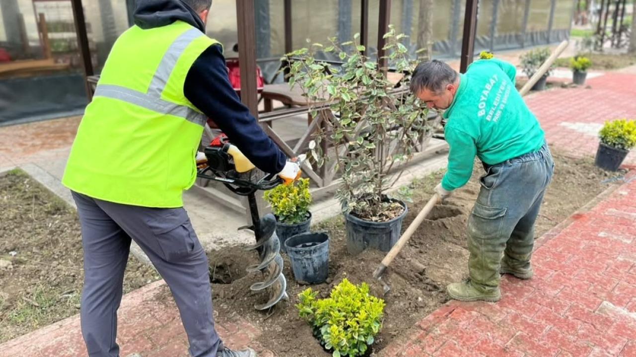 Boyabat'ta park ve bahçeler güzelleşiyor