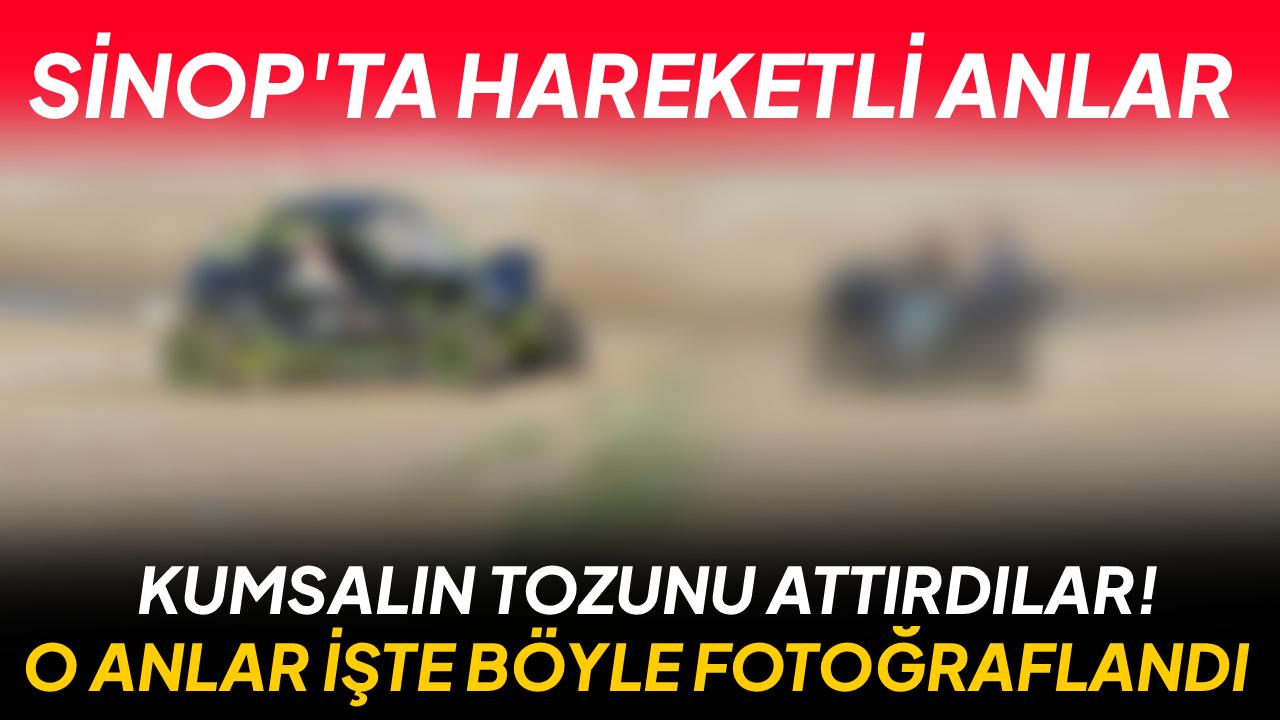 Kumsalda iki teker değil, sekiz teker: Görenler şaşkınlık yaşadı