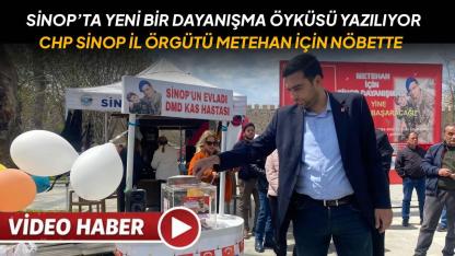 DMD hastası Metehan bebek için destek nöbeti CHP İl Başkanlığı'nda