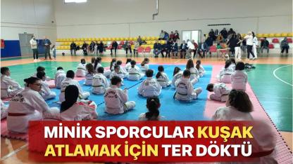 Erfelek'te kuşak sınavı heyecanı yaşandı