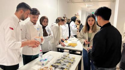 Gastronomi öğrencilerinden uygulama mutfağına kermes desteği