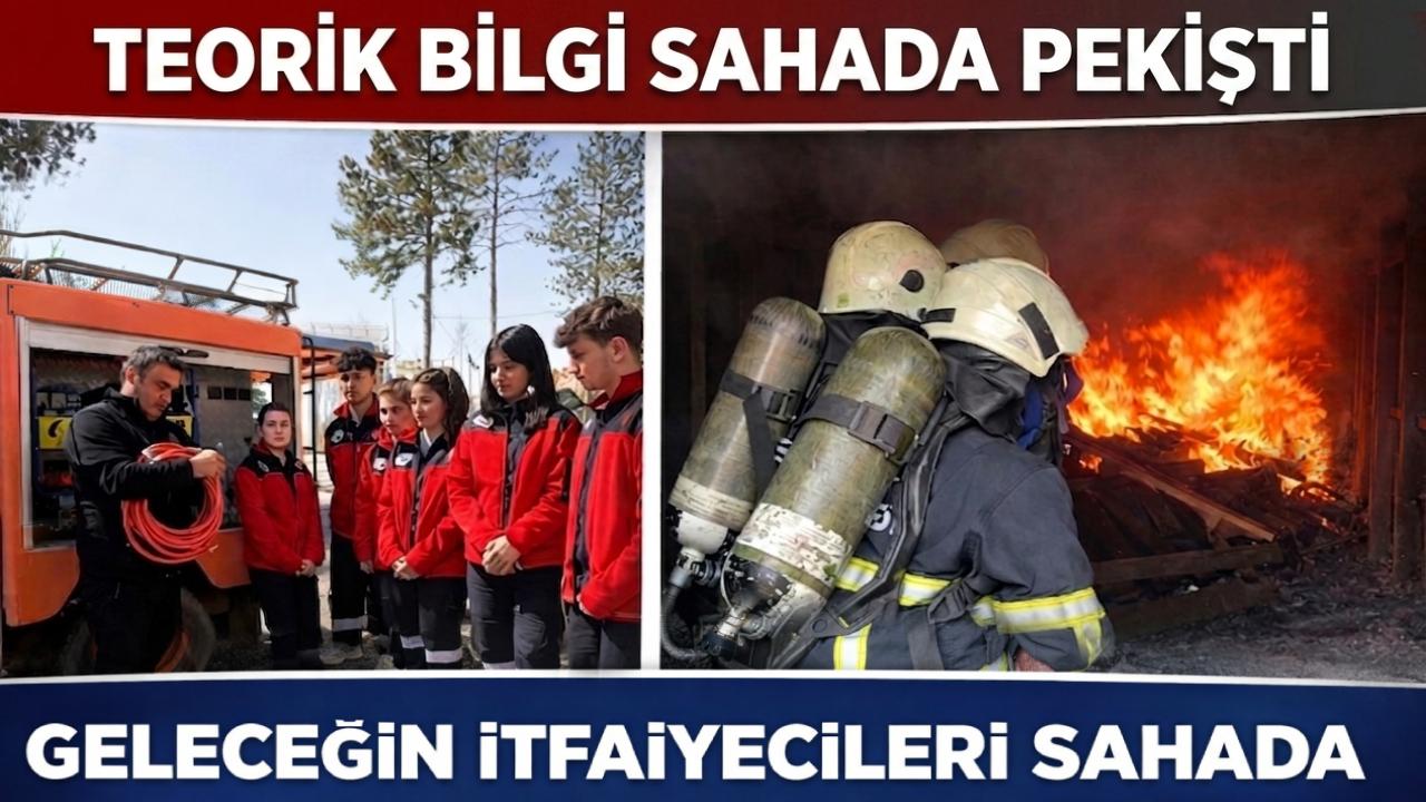 Geleceğin itfaiyecileri Taşköprü’de sahaya indi