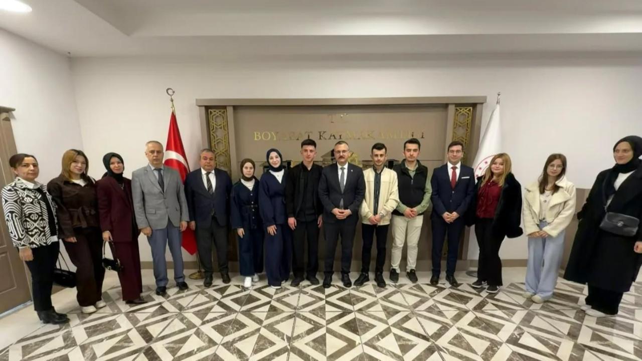 Geleceğin ustalarından Kaymakam Yılmaz'a ziyaret