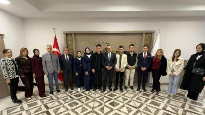 Geleceğin ustalarından Kaymakam Yılmaz'a ziyaret