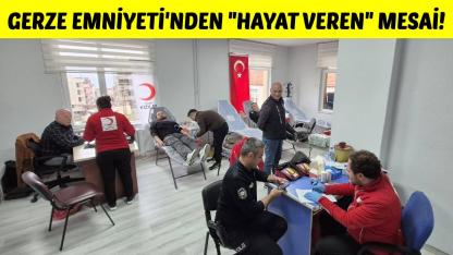 Gerze Emniyeti'nden Kızılay'a anlamlı destek