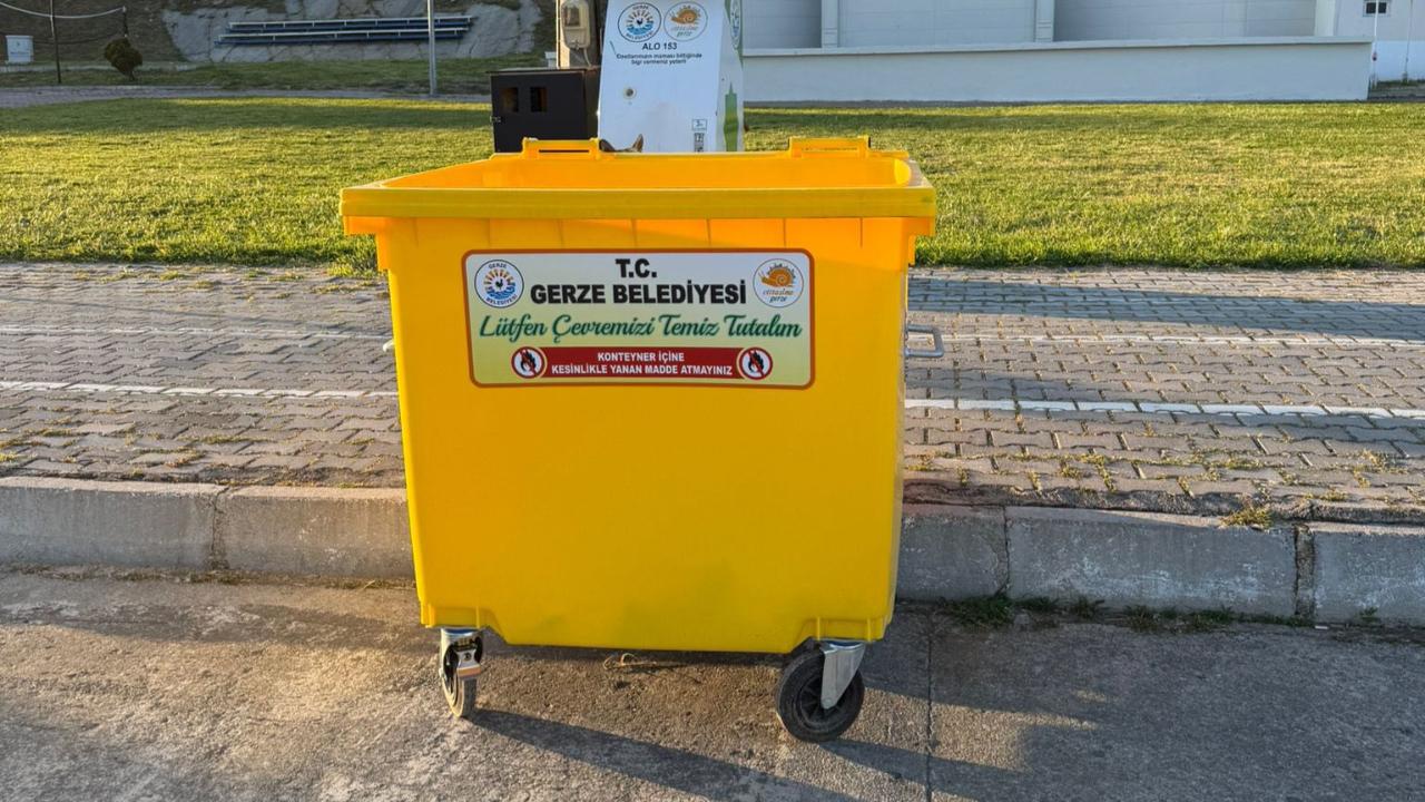 Gerze'de konteynerlere modern dokunuş