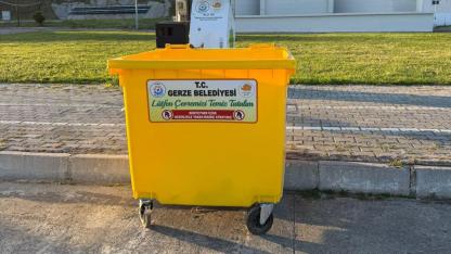 Gerze'de konteynerlere modern dokunuş