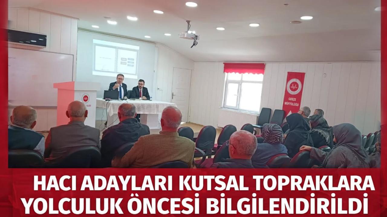 Gerze’de kutsal yolculuk öncesi hacı adaylarına uygulamalı eğitim