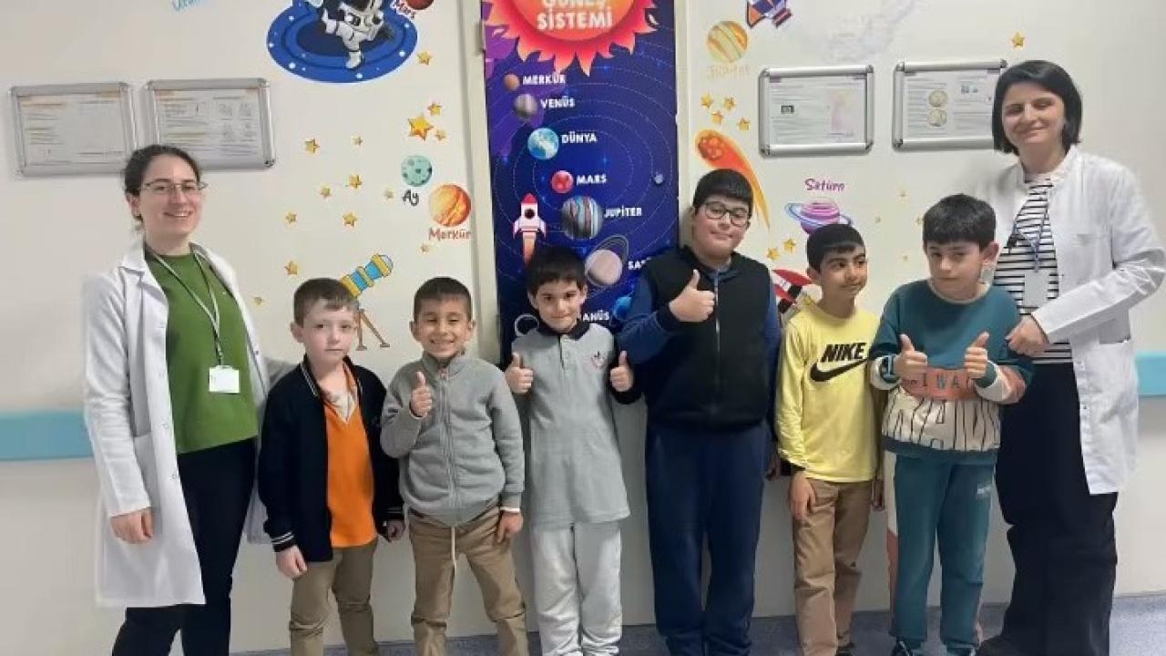 Hastane kütüphanesi çocuklar için yeniden tasarlandı