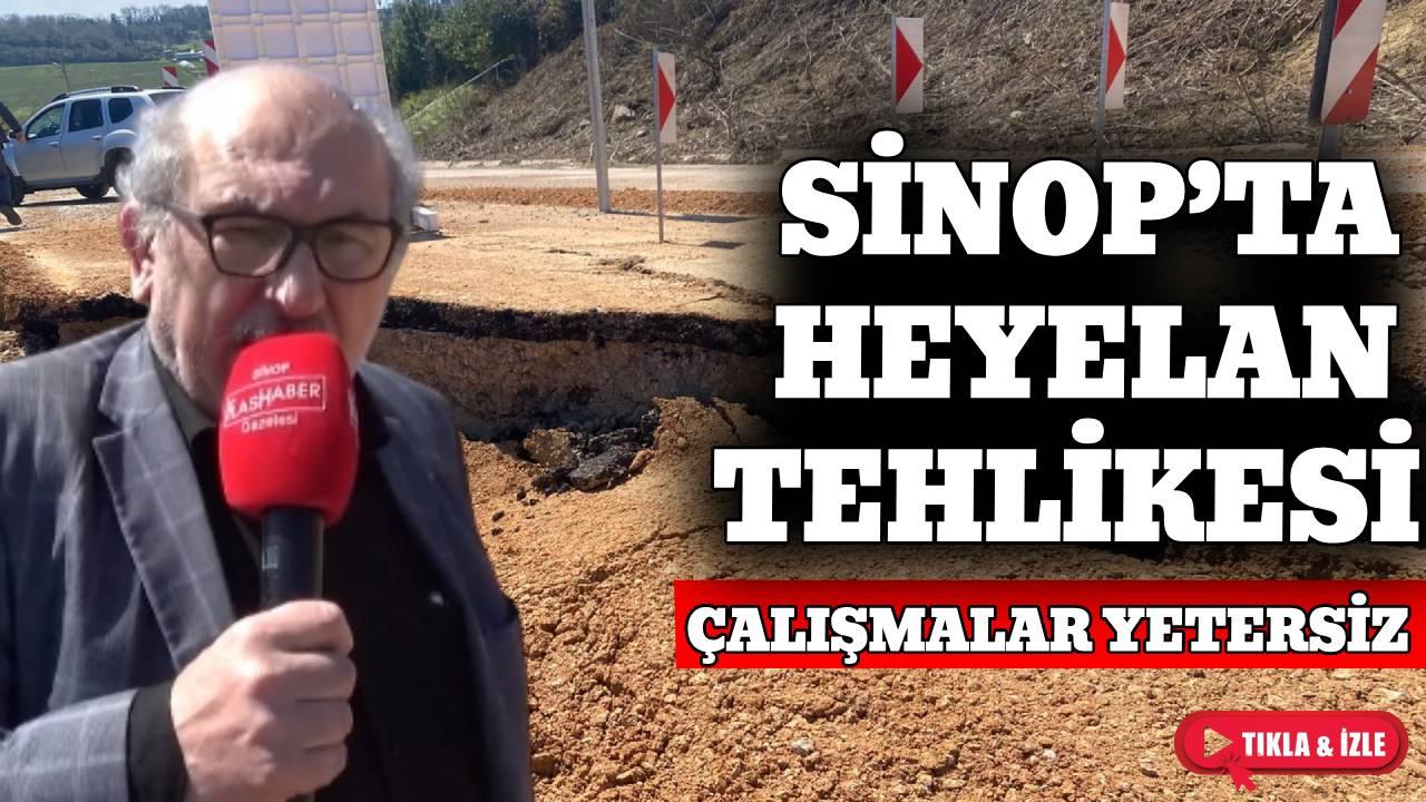 Heyelan bölgesinde çalışmalar sürüyor