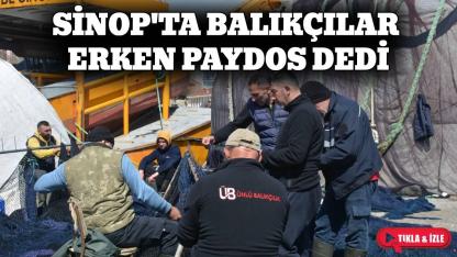 Karadenizli balıkçılar sezon sonunda ağlarını onarıyor