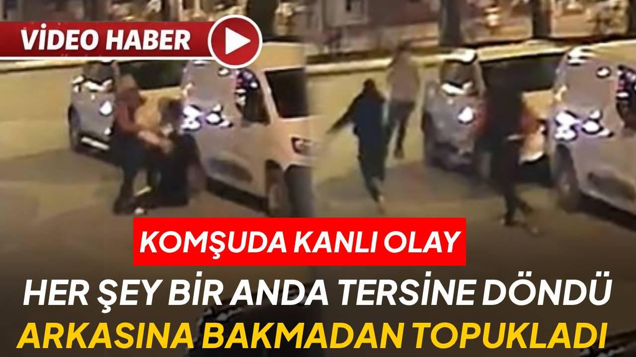 Kendisini darbeden şahsa kurşun yağdırdı: O anlar güvenlik kamerasına yansıdı