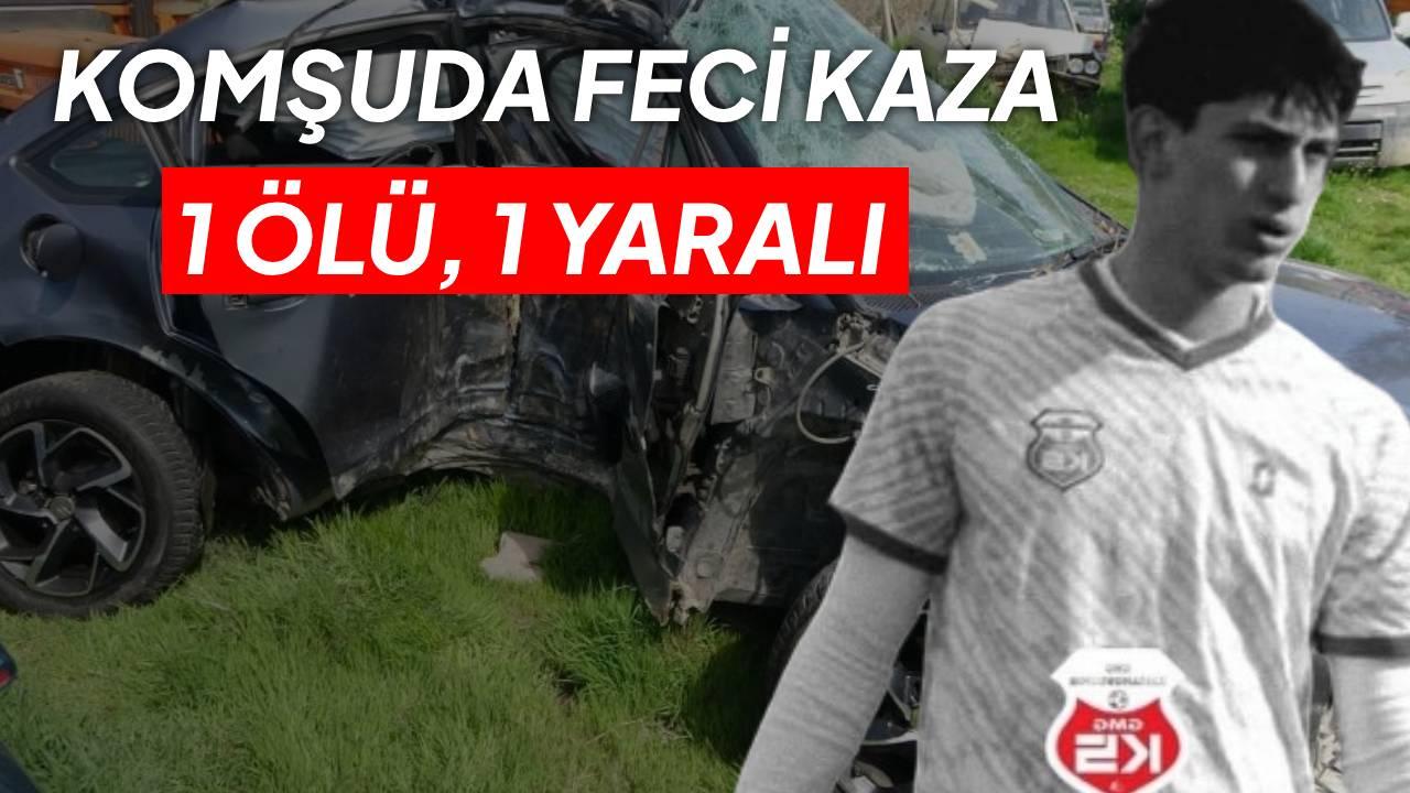 Kontrolden çıkan otomobil kaldırımda ağaca çarptı: 1 ölü, 1 yaralı