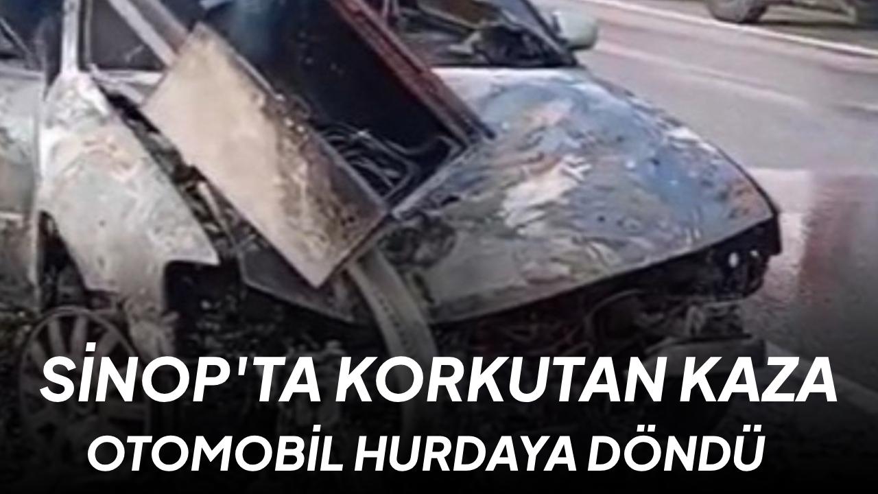 Kontrolden çıktı, direğe girdi: 1 hafif yaralı