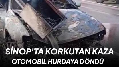 Kontrolden çıktı, direğe girdi: 1 hafif yaralı