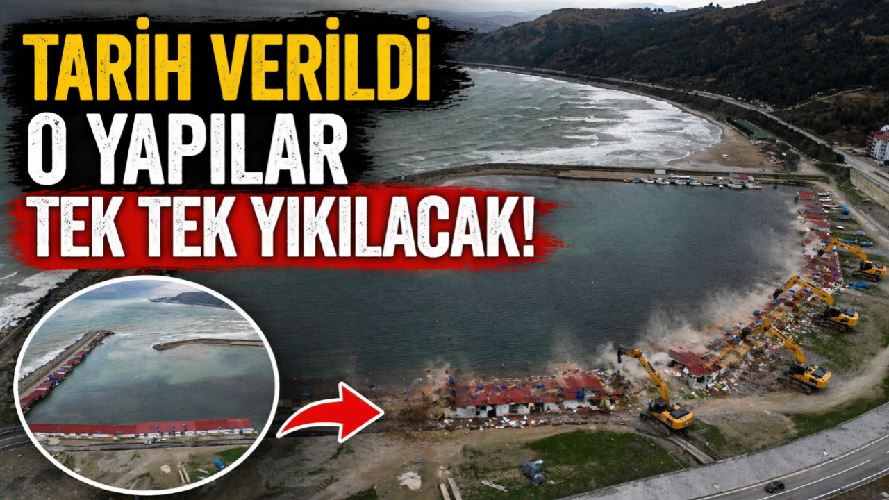 Limandaki kaçak yapılara neşter vuruluyor