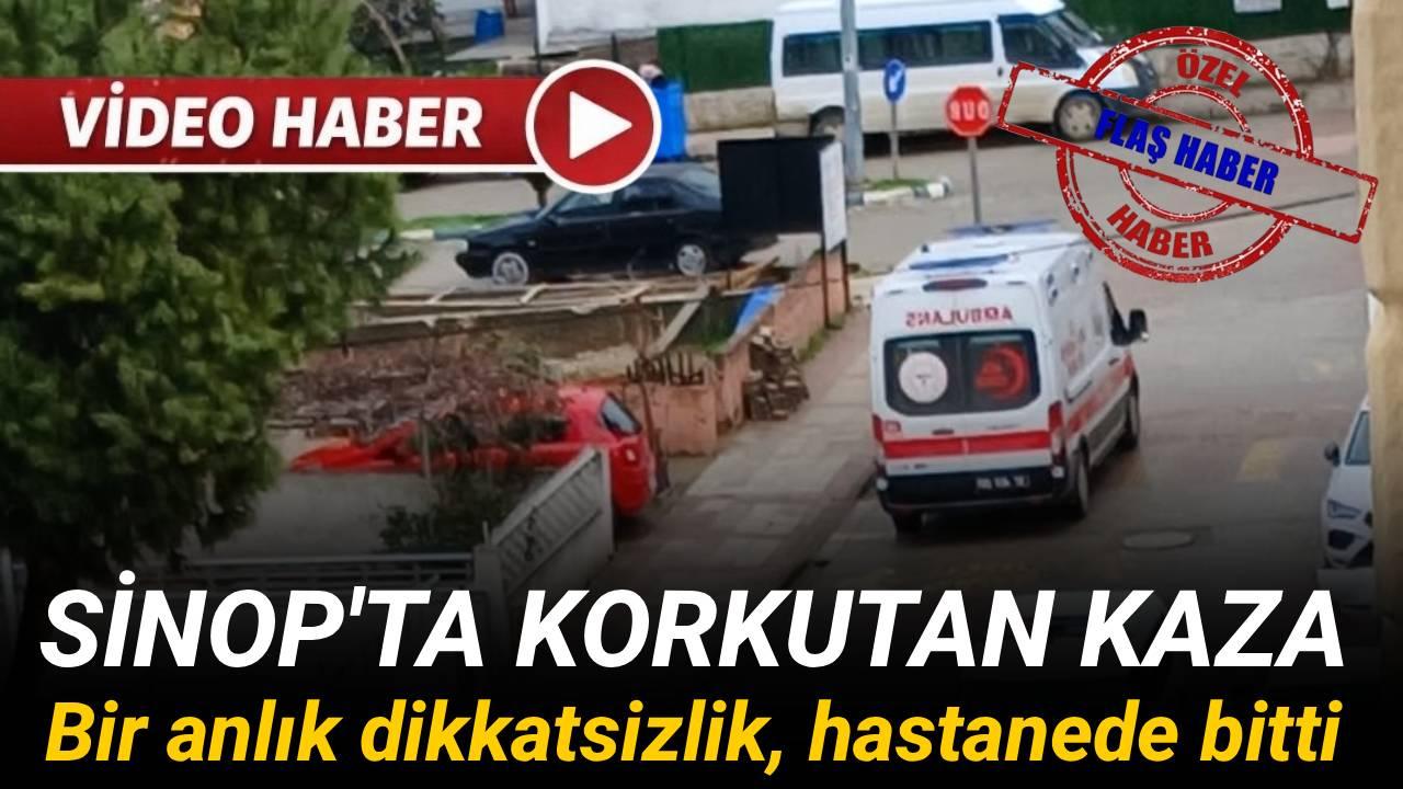 Motosikletten düşen kadın sürücü yaralandı
