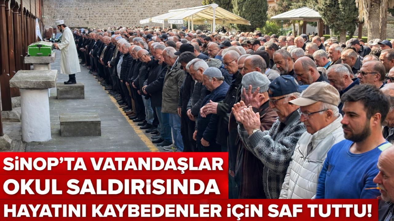 Okul saldırılarında ölenler için Sinop'ta gıyabi cenaze namazı kılındı