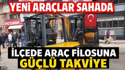 İlçede yeni iş makineleri dualarla hizmete girdi