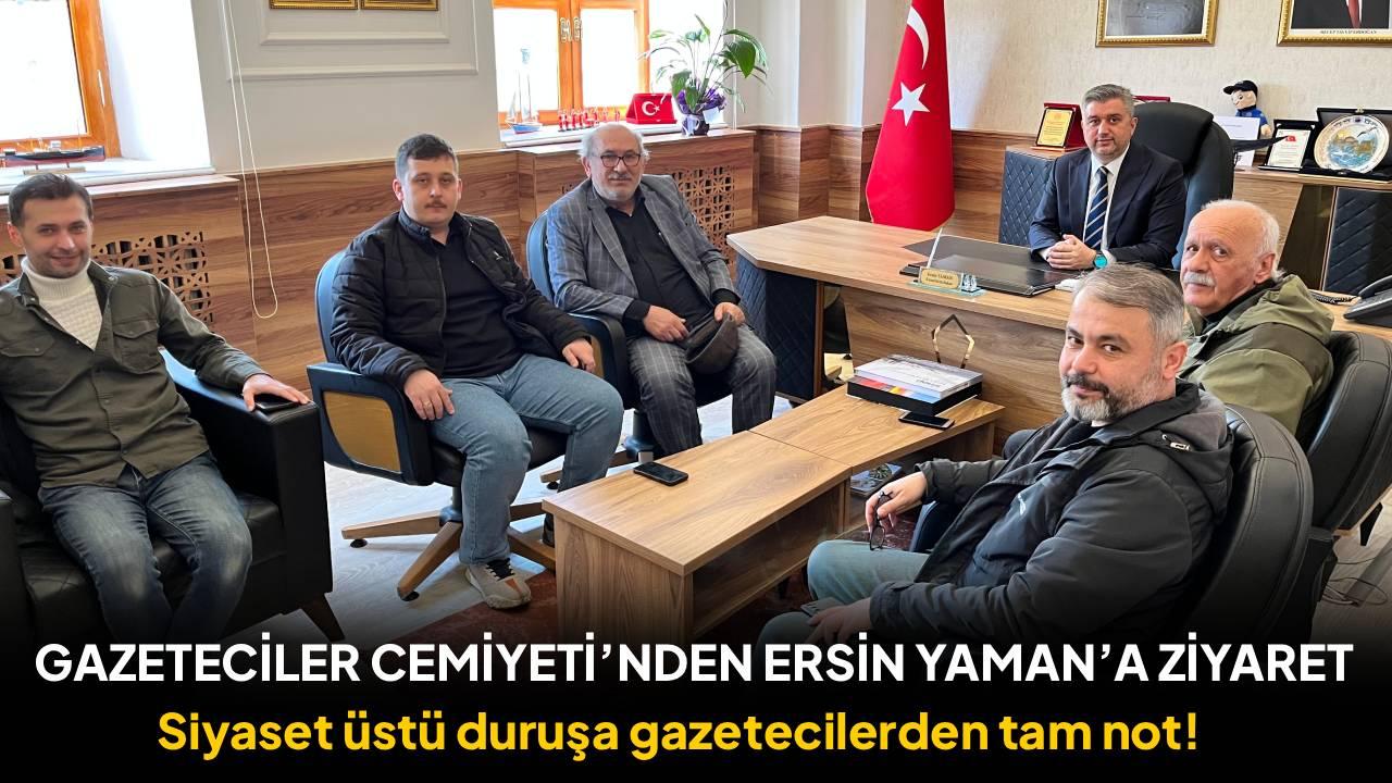 Gazeteciler Cemiyeti’nden Meclis Başkanı Yaman’a ziyaret
